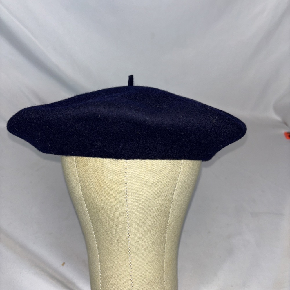 Vintage Beger Zrenjanin Commodore Navy Classic Beret Wool Hat